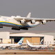 This picture taken on August 3, 2020 shows a view of the Soviet-built Antonov Airlines Antonov An-225 Mriya strategic airlift cargo aircraft.